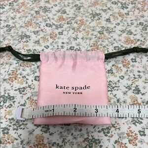 Kate Spade Pink and Green Dust Bag for Jewelry (approximately 4” x 3.5”)
